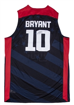 2012 Kobe Bryant Signed Authentic Team USA #10 Road Jersey (Panini)
